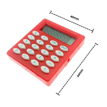 Užitočné Vreckový Kalkulačka Pohodlné 8 Farieb Mini Kalkulačka Odolné Prenosné Elektronické Kalkulačky pre Podnikanie