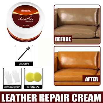Kožené Čistenie Repair Cream Kožené Renovácie Starostlivosť o Nábytok, Kožené Krém, Údržba, Opravy Cleaner Leštenie Z3R8