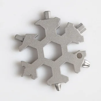 Šesťhranné nástroj 19in1 snowflake karty, Funkcie zmes kartu, Outdoorové produkty Legovanej ocele Kľúča skrutkovač otvárač