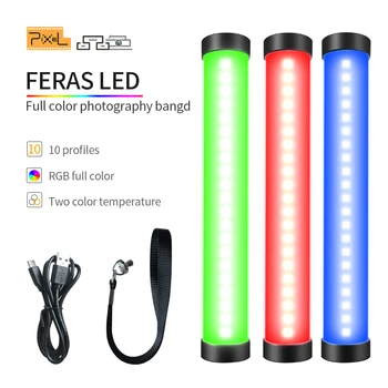 Pixel Feras RGB Light Tube LED Prenosné Prenosné Fotografie Osvetlenie Stick s APP Kontrolou CCT Režim Fotografie, Video Lampa