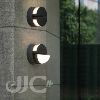 JJC LED Vonkajšie Nepremokavé Nastaviteľné Nástenné Svietidlo Moderného Verandu Vonkajšie Nástenné svietidlo Záhradné Lampy Villa Hliníkové Steny Sconces