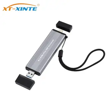 XT-XINTE USB Typu A + Typ-C na M. 2 pre NVMe PCIe SSD Krytu SSD Prípade USB3.1 10Gbps m2 Pevného Disku Políčko 2230 /2242/2260/2280