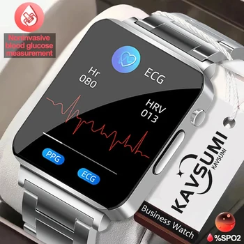 2023 Cukru v Krvi Smartwatch EKG+PPG Monitorovanie Krvného Tlaku a Telesnej Teploty Smart Hodinky Pre Mužov, Ženy Hodiny Fitness Tracker
