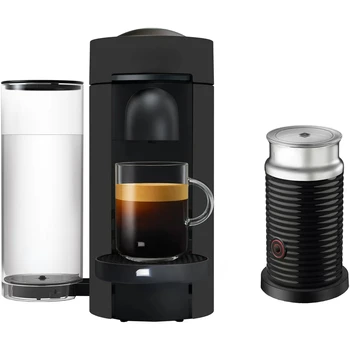 Káva & Espresso Single-Slúžiť v Čiernej Matnej a Mlieka Aeroccino Frothier v Čiernej farbe